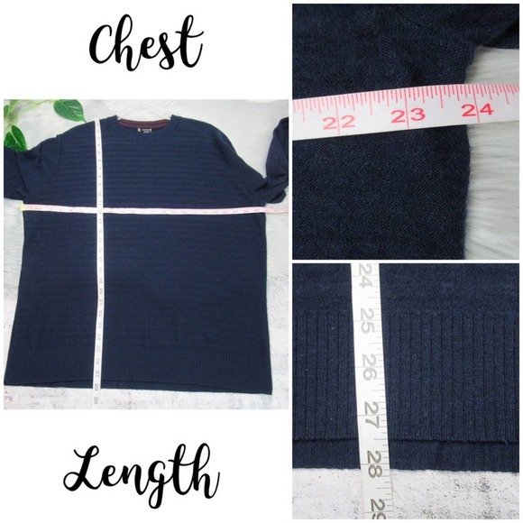 SMARTWOOL Navy Crewneck Sweatshirt Wool Blend Mens Size XL - Picture 10 of 12